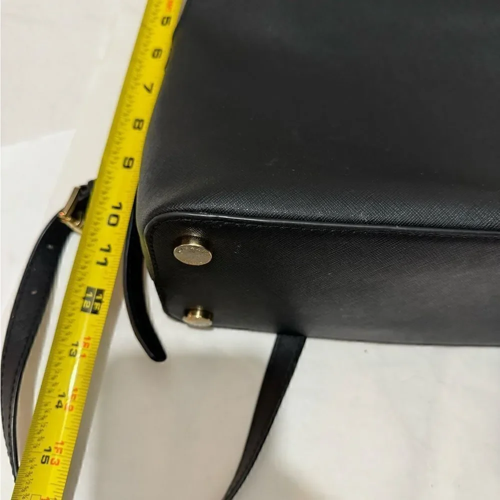 Michael Kors saffiano Black Emmy Leather Backpack